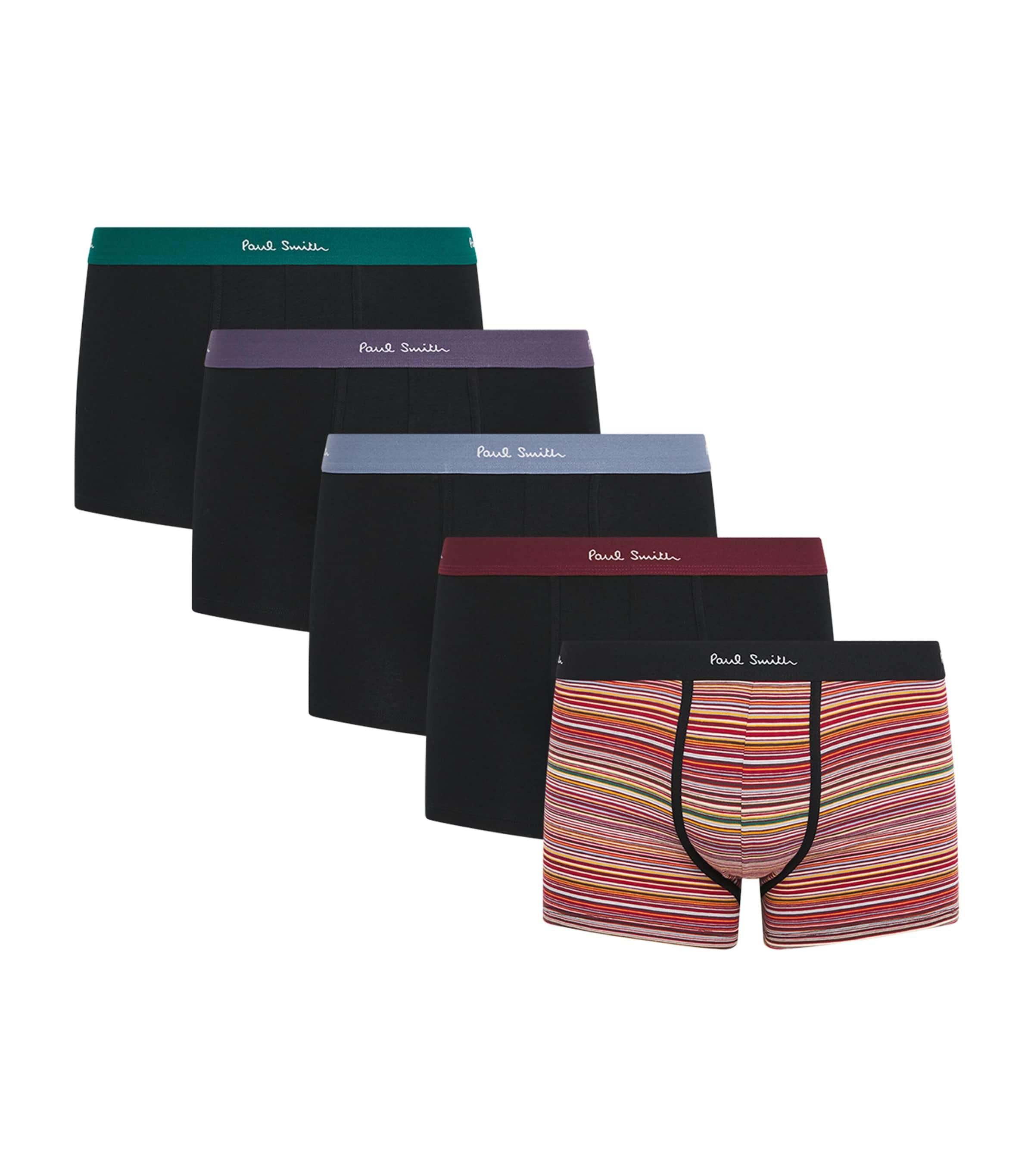 Paul Smith Stretch-Cotton Signature Stripe Trunks (Pack of 5) by PAUL SMITH