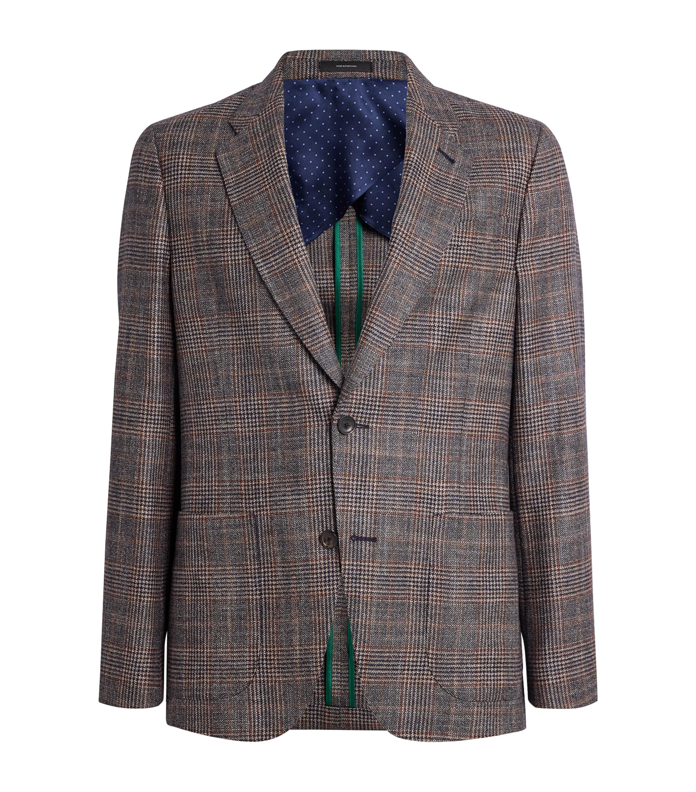 Paul Smith Wool-Silk-Cashmere Check Blazer by PAUL SMITH