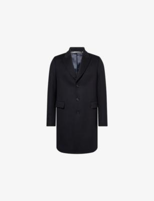 Peak-Lapel Single-Breasted Wool And Cashmere Overcoat by PAUL SMITH Peak-Lapel Single-Breasted Wool And Cashmere Overcoat by PAUL SMITH
