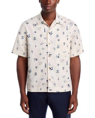 Printed Short Sleeved Casual Fit Button Down Shirt by PAUL SMITH