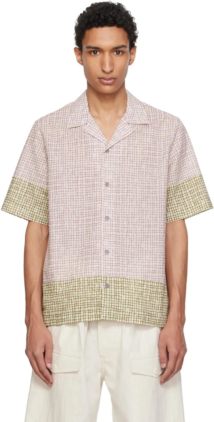 Purple & Green Checked Shirt by PAUL SMITH