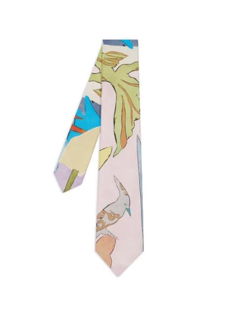 River Collage-print tie by PAUL SMITH