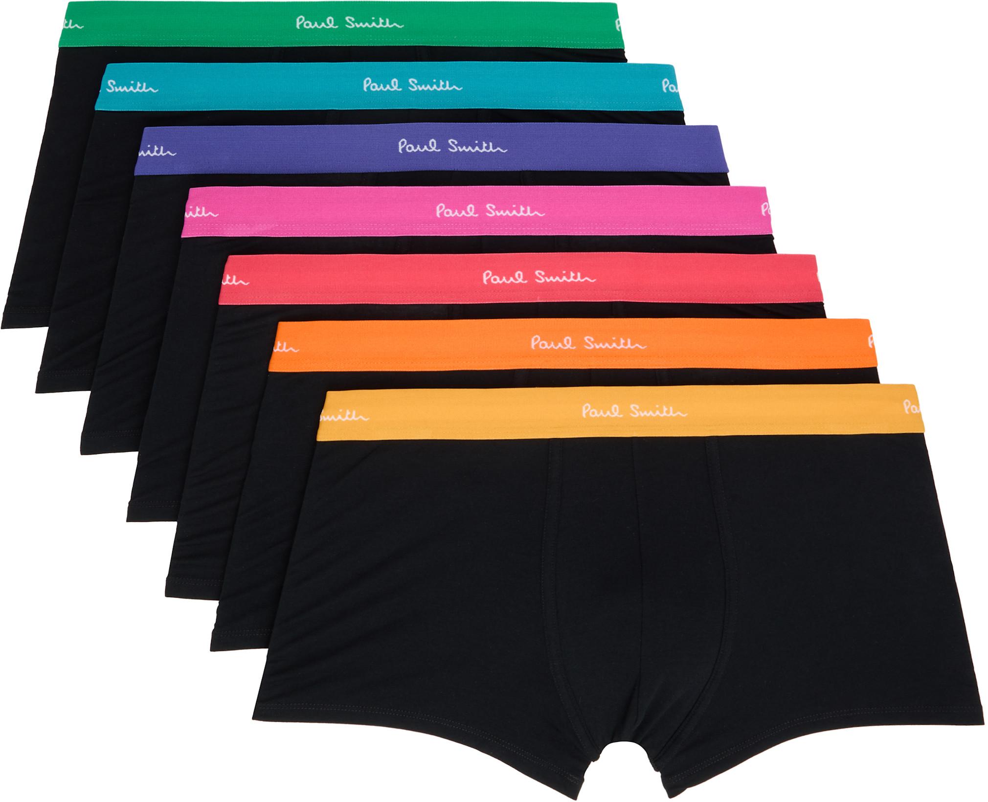 Seven-Pack Multicolor Organic-Cotton Boxer Briefs by PAUL SMITH