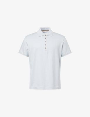 Short-Sleeve Linen Polo Shirt by PAUL SMITH