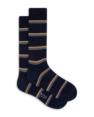 Signature Block Stripe Crew Socks by PAUL SMITH
