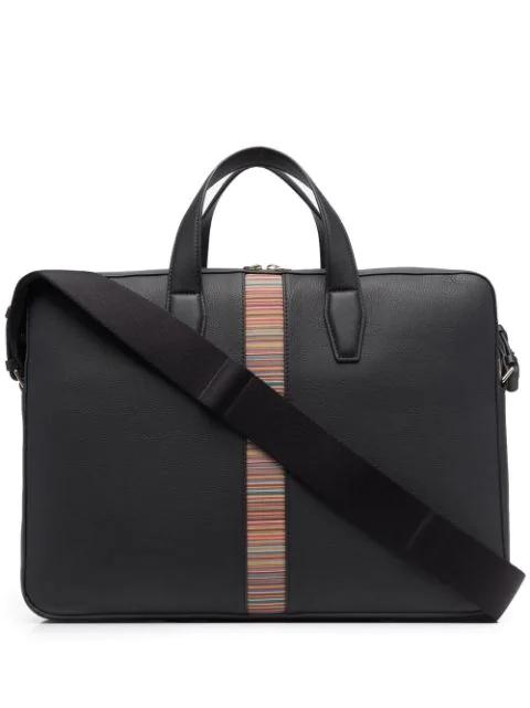 Signature Stripe laptop bag by PAUL SMITH