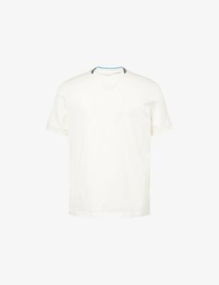 Stripe-Trim Short-Sleeve Cotton T-Shirt by PAUL SMITH