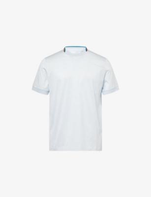Stripe-Trim Short-Sleeve Cotton T-Shirt by PAUL SMITH