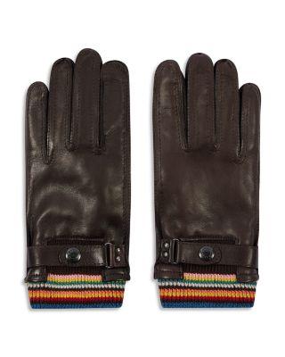 Striped Cuff Gloves by PAUL SMITH