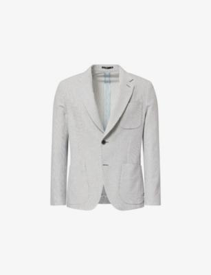 Striped Seersucker Cotton Blend Blazer by PAUL SMITH