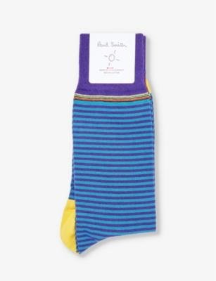 Striped cotton-blend socks by PAUL SMITH
