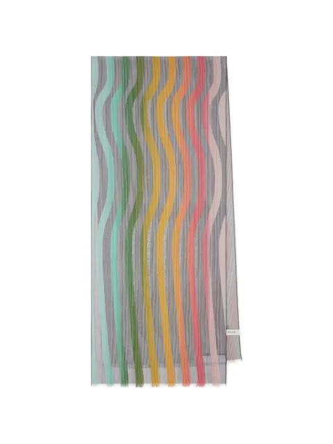 Swirl striped scarf by PAUL SMITH