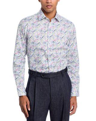 Tailored Fit Floral Print Shirt by PAUL SMITH