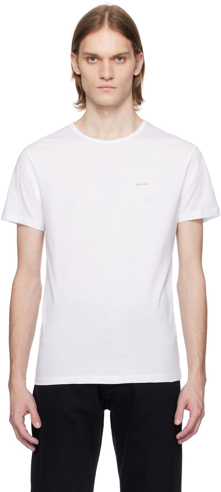 Three-Pack Multicolor Organic Cotton Logo Lounge T-shirts by PAUL SMITH Three-Pack Multicolor Organic Cotton Logo Lounge T-shirts by PAUL SMITH