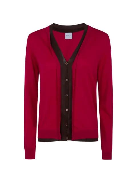 V-neck layered cardigan by PAUL SMITH