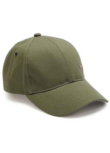 Zebra-embroidered cotton cap by PAUL SMITH