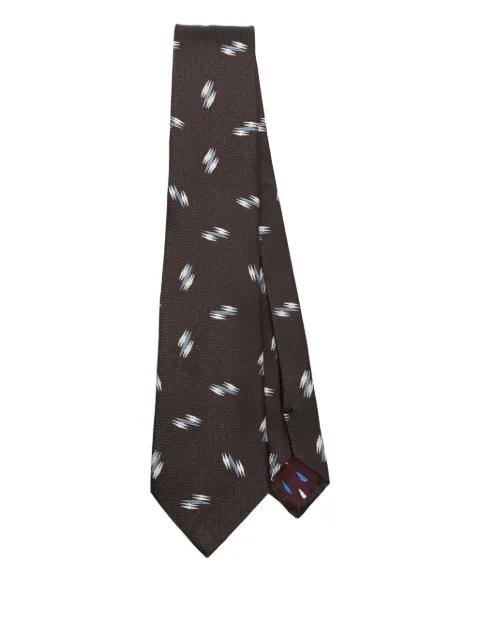 abstract-pattern silk tie by PAUL SMITH