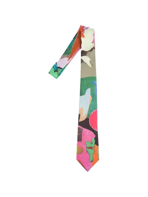 abstract-print tie by PAUL SMITH