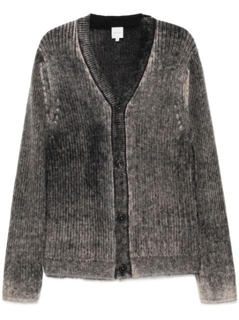 acid-washed printed-effect cardigan by PAUL SMITH