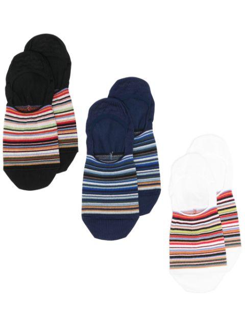 artist-stripe socks (pack of two) by PAUL SMITH