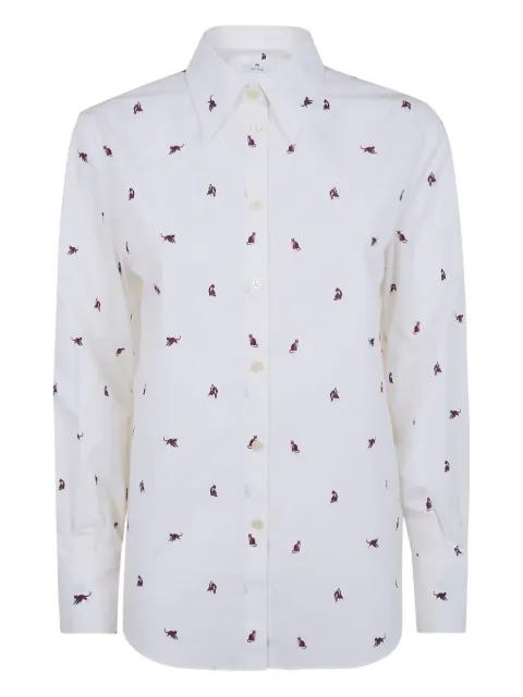 cat-print shirt by PAUL SMITH