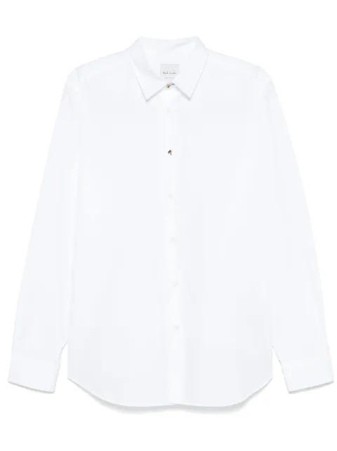 charm-button cotton shirt by PAUL SMITH