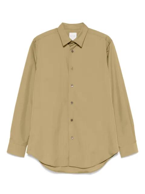charm-button cotton shirt by PAUL SMITH
