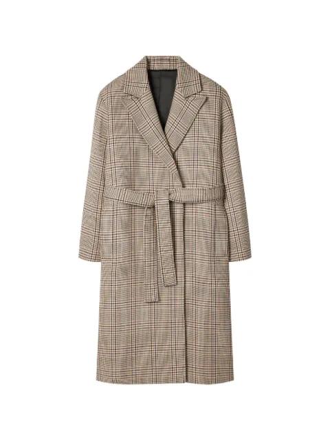 check-belted coat by PAUL SMITH
