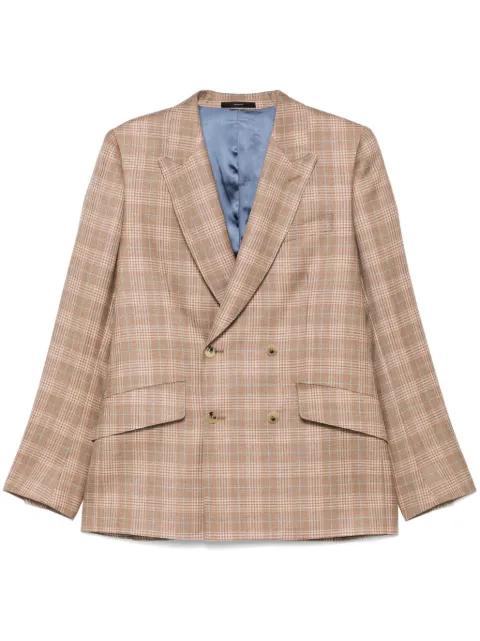 checked double-breasted blazer by PAUL SMITH