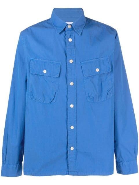 classic-collar chest-pocket shirt by PAUL SMITH