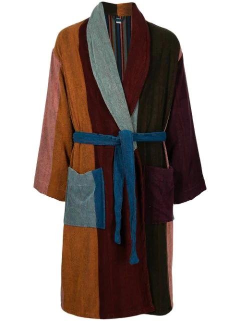 colour-block terrycloth robe by PAUL SMITH