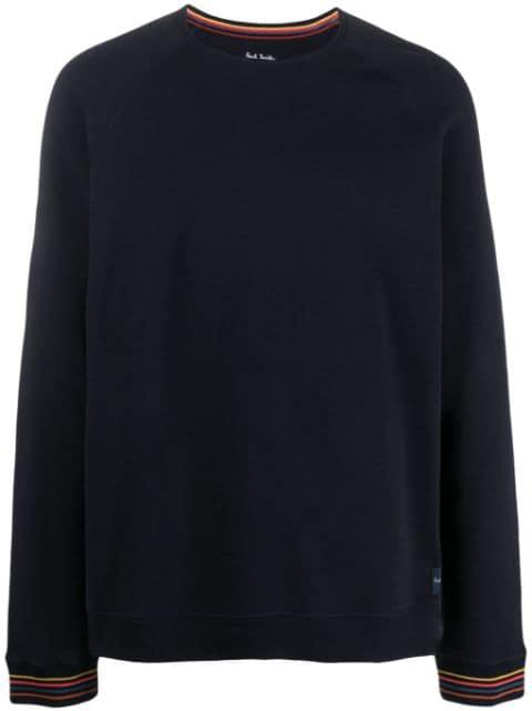 contrasting-trim sweatshirt by PAUL SMITH