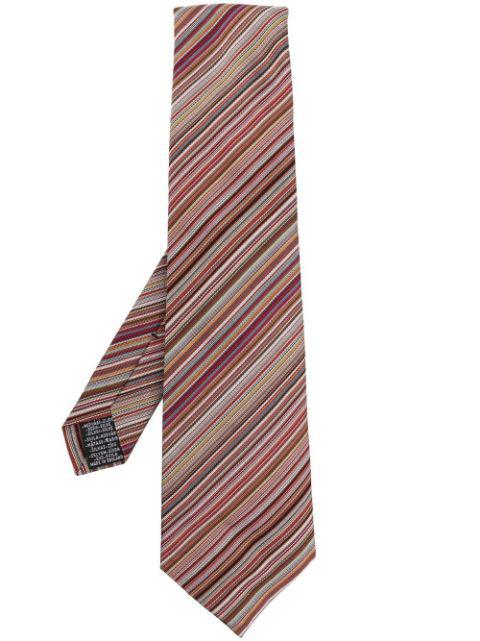 diagonal-stripe silk tie by PAUL SMITH