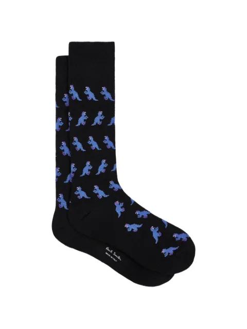 dinosaur-pattern socks by PAUL SMITH