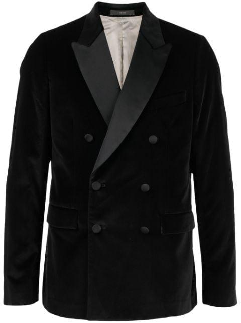 double-breasted cotton blazer by PAUL SMITH