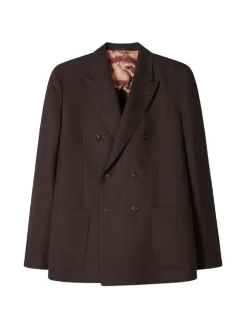 double-breasted linen blazer by PAUL SMITH