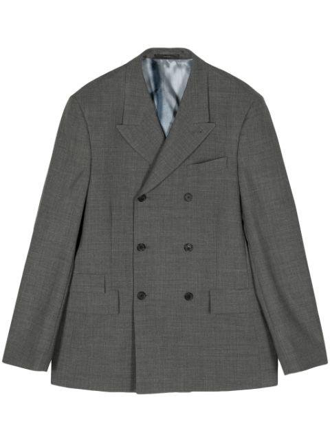 double-breasted wool blazer by PAUL SMITH