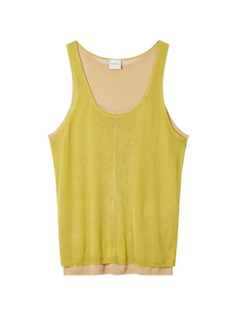 double-layered sleeveless top by PAUL SMITH