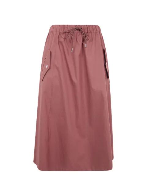 drawstring-fastening A-line midi skirt by PAUL SMITH