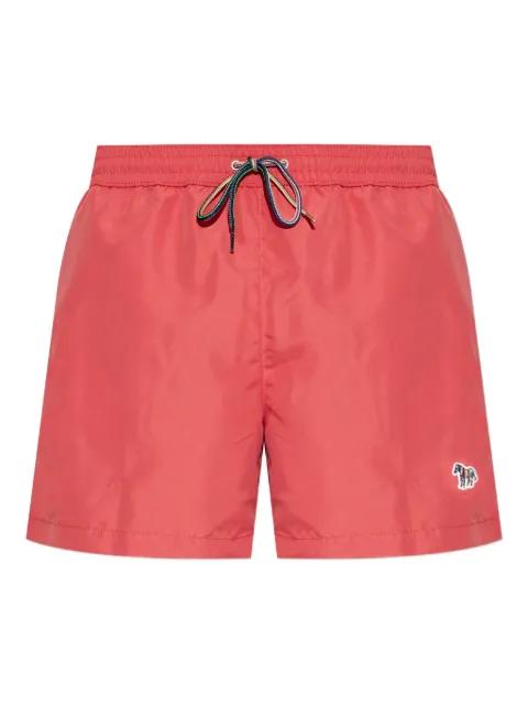 drawstring-waist zebra-motif swim shorts by PAUL SMITH