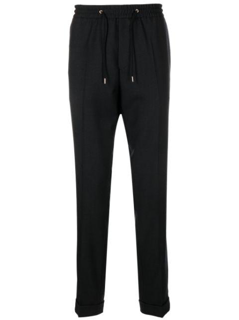 drawstring wool chino trousers by PAUL SMITH