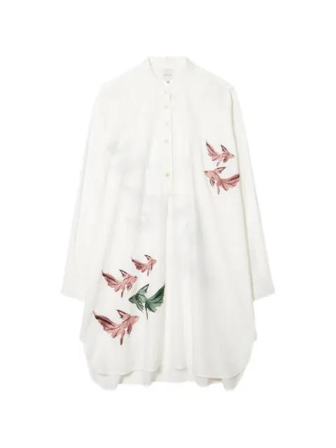 fish-embroidered kaftan by PAUL SMITH