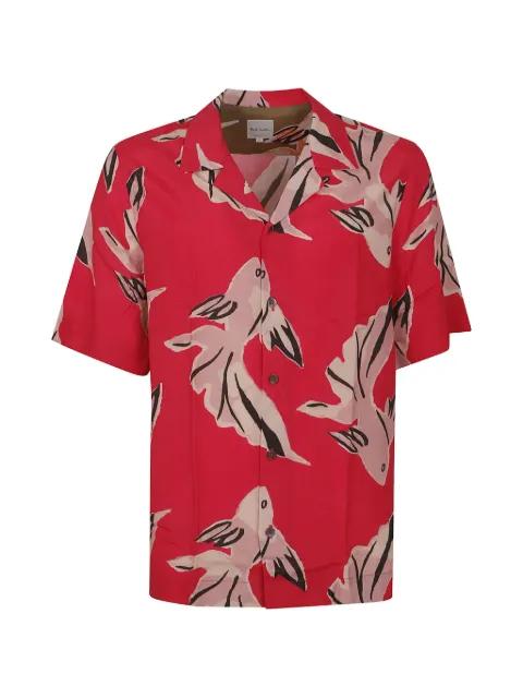 fish-print short-sleeve shirt by PAUL SMITH