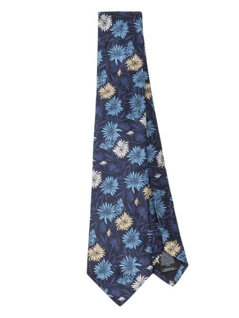 floral-jacquard silk tie by PAUL SMITH