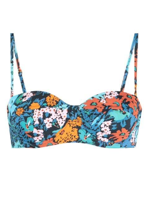 floral-print bikini top by PAUL SMITH