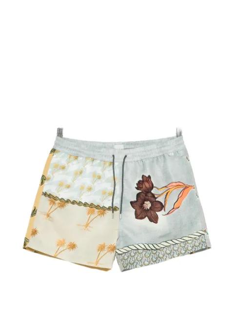 floral-print clear blue sea clothing by PAUL SMITH