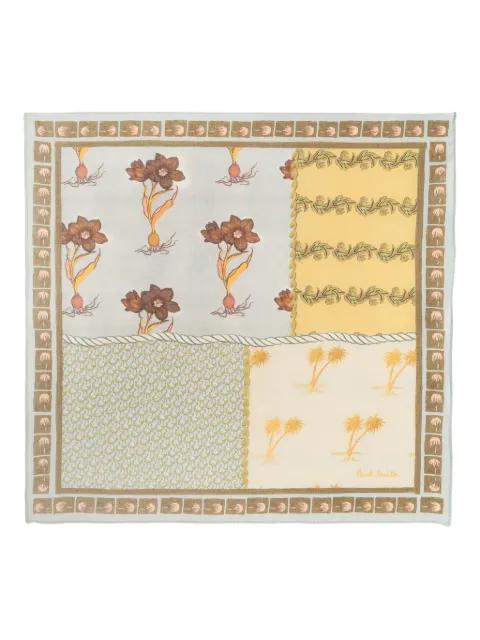 floral-print cotton pocket square by PAUL SMITH