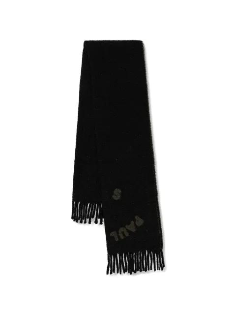 fringed logo scarf by PAUL SMITH