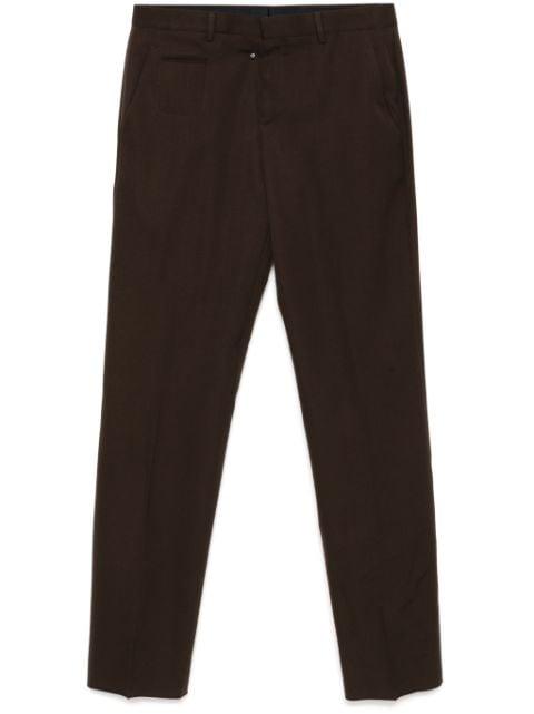 gabardine-weave trousers by PAUL SMITH