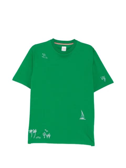 graphic-embroidered T-shirt by PAUL SMITH